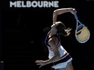 eská tenistka Karolína Plíková ve trtfinálovém utkání Australian Open proti...