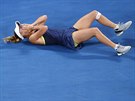 GRANDSLAMOVÁ AMPIONKA. Dánka Caroline Wozniacká slaví titul z Australian Open.
