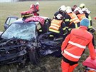Dopravn� nehoda u Prachovic na Chrudimsku.