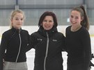 Al�b�ta Pavlasov� (vlevo) s tren�rkou Kraso Vyso�ina Andreou Vlas�kovou...