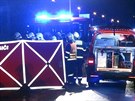 Smrteln� dopravn� nehoda se stala v ulici K Netluk�m v pra�sk� Uh��n�vsi...