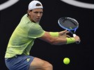 Tomá Berdych bojuje ve 3. kole Australian Open.