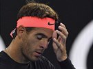 Smutný Juan Martín del Potro ve 3. kole Australian Open.