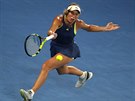 FORHEND. Dánská tenistka Caroline Wozniacká ve tvrtfinále Australian Open.