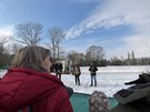 Vypoutn divokch kon v ptam parku Josefovsk louky (20. 1. 2018)