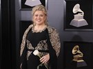 Kelly Clarksonová na udílení cen Grammy (New York, 28. ledna 2018)