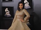 Ashanti na udílení cen Grammy (New York, 28. ledna 2018)