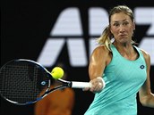 eka Denisa Allertov v Melbourne hrla o tvrtfinle Australian Open proti...