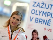 Jednou z ambasadorek brněnského olympijského parku je krasobruslařka Eliška...