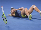 JÁ TO DOKÁZALA! Caroline Wozniacká po triumfu na Australian Open.