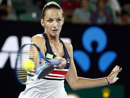 Karolna Plkov v osmifinle Australian Open.