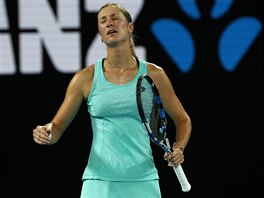 eka Denisa Allertov v Melbourne hrla o tvrtfinle Australian Open proti...