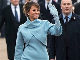 Melania Trumpová pi manelov inauguraci do funkce prezidenta Spojených stát