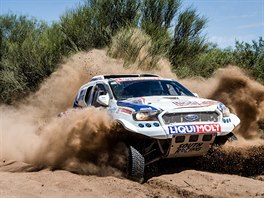 Posdka Tom Ouednek, David Kpal na Rallye Dakar 2018.