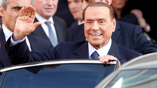 f strany Vzru, Itlie a nkdej premir Silvio Berlusconi v m (18. ledna 2018)