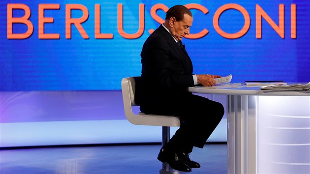 f strany Vzru, Itlie a nkdej premir Silvio Berlusconi v televizn debat (18. ledna 2018)