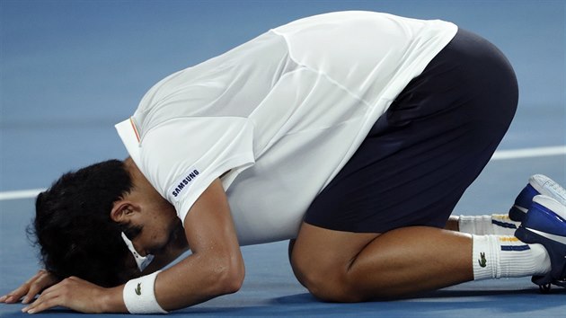 Korejsk mladk ong Hjon slav postup do tvrtfinle Australian Open.