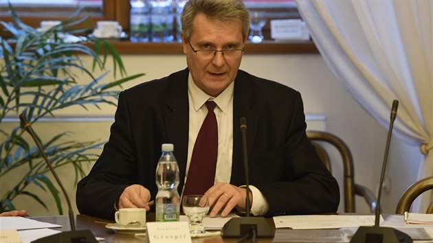 Předseda sněmovního mandátového a imunitního výboru Stanislav Grospič (23. ledna 2018)