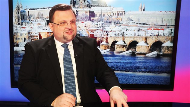 Bývalý hradní protokolář Jindřich Forejt v diskusním pořadu iDNES.cz Rozstřel. (29. ledna 2018)