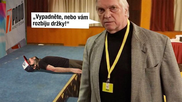 Na internetu se objevily kole parodujc potyku mezi pznivci Miloe Zemana a novini po vyhlen vsledk prezidentskch voleb (29.1.2018).