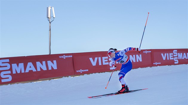 Petra Nováková  ve sprintu v Seefeldu.