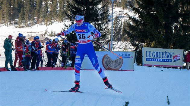 Petra Novkov ve sprintu v Seefeldu.