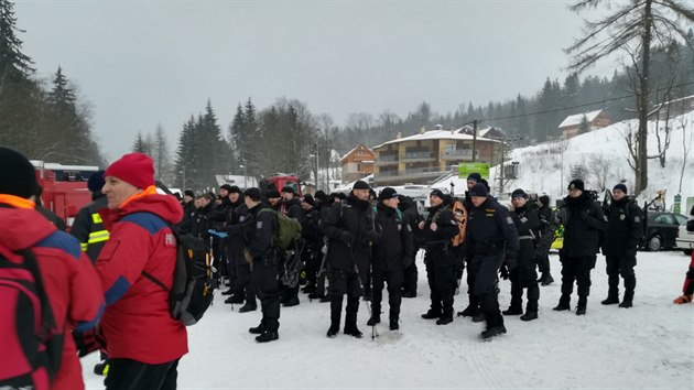 Zchrana 2018. Cvien Integrovanch zchrannch sloek na Doln Morav. 24.1. 2018