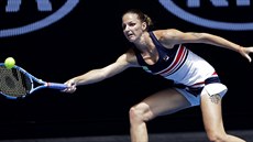 Karolína Plíšková bojuje ve třetím kole Australian open v českém derby proti...