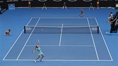 Momentka ze sedmého hracího dne Australian Open.