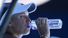 Svtová jednika Simona Halepová slaví postup do finále Australian Open.