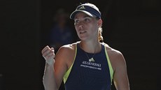 Angelique Kerberová ovládla druhý set semifinálového duelu Australian Open.