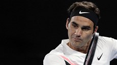Roger Federer ve finále Australian Open.