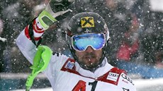 Marcel Hirscher skonil ve slalomu v Kitzbühelu druhý