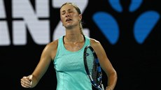 Češka Denisa Allertová v Melbourne hrála o čtvrtfinále Australian Open proti...