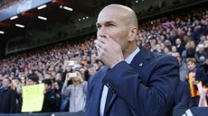 Trenér fotbalist Realu Madrid Zinédine Zidane.