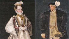 Údajné portréty Perchty z Romberka a Jana z Liechtensteina