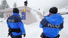 Sníh trápí i Davos, který bude djitm Svtového ekonomického fóra.