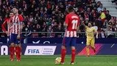 Portu z Girony slaví gól na Atlétiku Madrid.