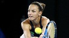 V DEFENZÍV. Karolína Plíková v osmifinále Australian Open.