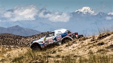 Posádka Tomá Ouedníek, David Kípal na Rallye Dakar 2018.