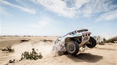 Martin Macík v peruánském písku na Rallye Dakar 2018. 