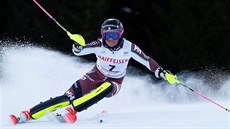 Frida Hansdotterová ve slalomu v Lenzerheide.