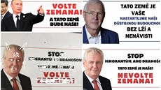 Parodie plakátu propagujícího Miloše Zemana