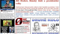 Ukázky grafických „lidových reklam“ na podporu Zemana nebo proti Drahošovi...