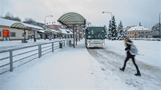 Autobusové nádraí v Nové Pace na Jiínsku.