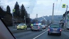 Nehoda se stala na p�echodu pro chodce pod sídli�t�m Ji�ní Svahy ve Zlín�.