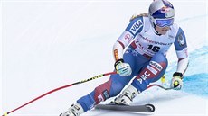 Americká lyaka Lindsey Vonnová v kombinaním sjezdu v Lenzerheide.