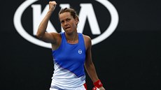 Barbora Strýcová bhem 3. kola Australian Open.