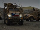 Vozidla MRAP, které používají čeští vojáci v Afghánistánu k hlídkování v okolí...