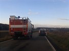 Silnice I/20 z eských Budjovic na Písek uzavela mezi obcemi Pitín a Sedlec...